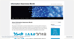 Desktop Screenshot of informationawarenessmonth.org