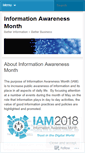 Mobile Screenshot of informationawarenessmonth.org